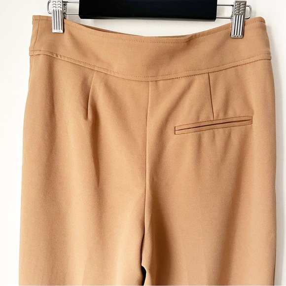 NWT-T Tahari Pleated Wide leg High waist trouser Burnt Cognac - Size 4 - Picture 4 of 8